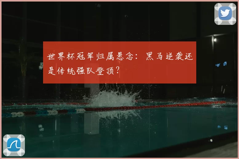 世界杯冠军归属悬念:黑马逆袭还是传统强队登顶?